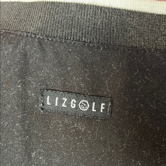 Liz Golf by Liz Claiborne Black V-Neck windbreaker Pullover Top - Picture 10 of 16